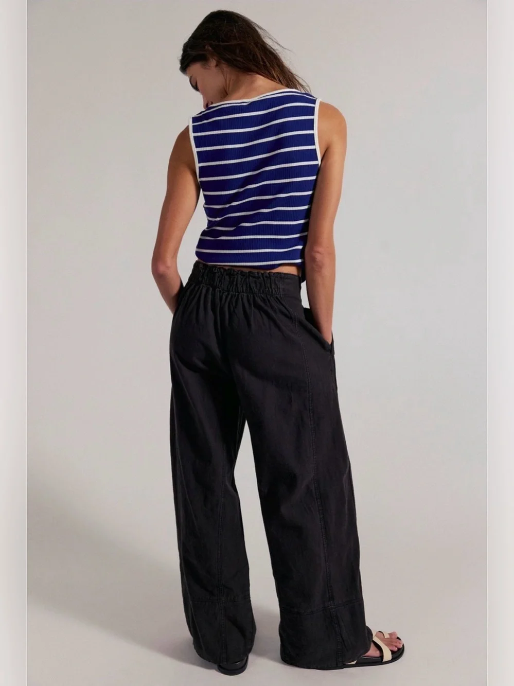 Free People Days End Pull-On Linen Pant - Picture 2 of 11